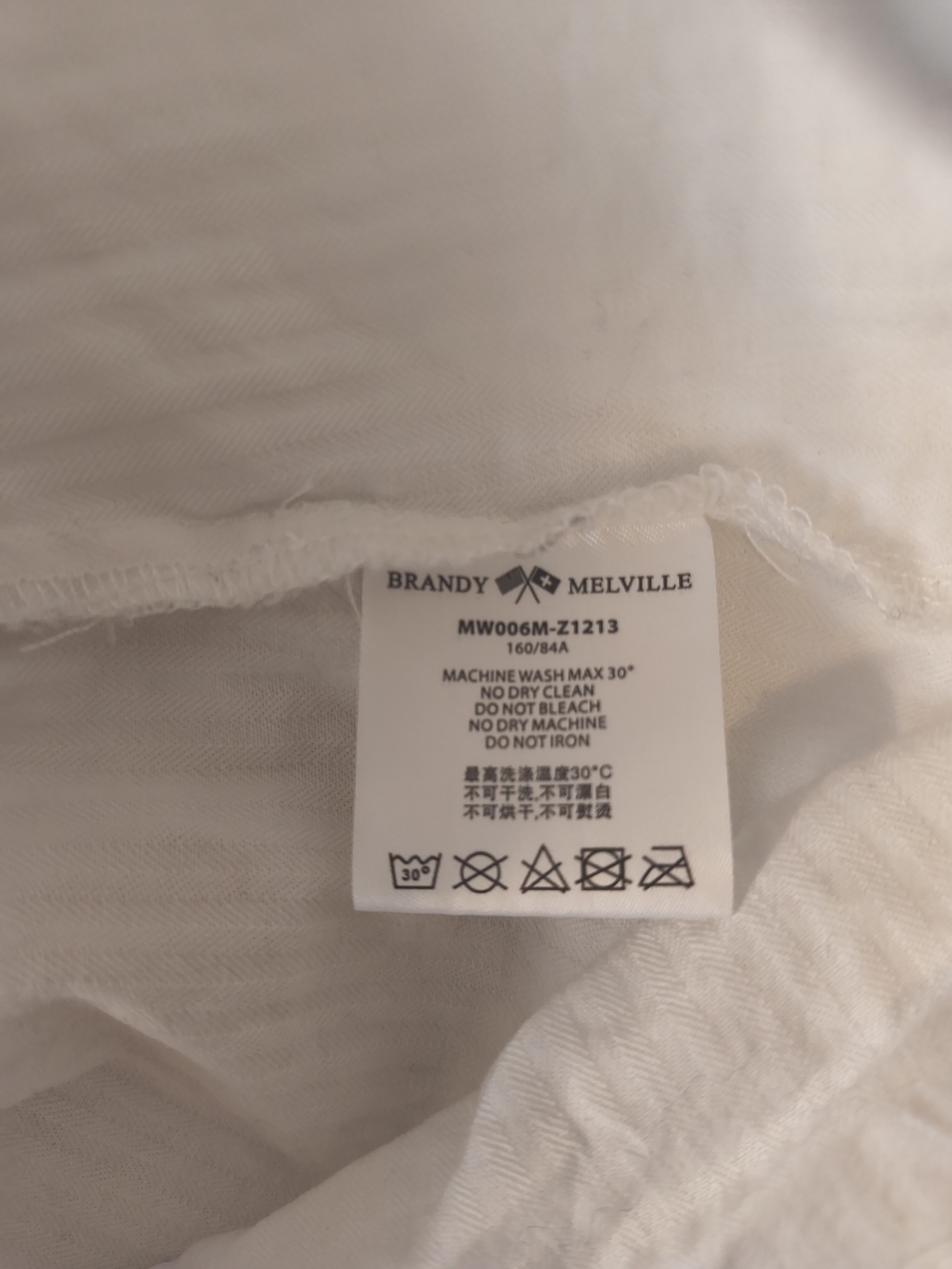 Brandy Melville White Puff Sleeve Lace Trim Blouse - Picture 9 of 9
